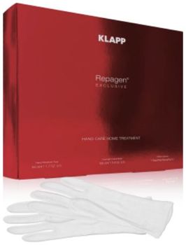 Klapp Процедурный набор Экстра для кожи рук 1 пара хлопчатобумажных масок-перчаток +омолаживающая маска для рук 100мл