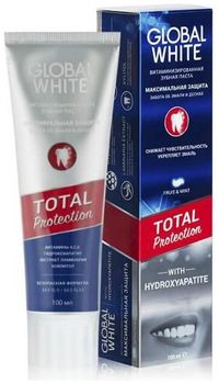 Global white Зубная паста TOTAL PROTECTION Максимальная защита 100мл