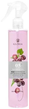 Gloria Вода косметическая для удаления остатков сахарной пасты Алоэ и виноград с триггером 350мл