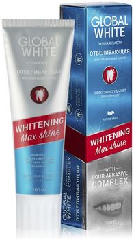 Global white Зубная паста WHITENING MAX SHINE Отбеливающая 100мл