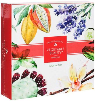 Vegetable Beauty подарочный набор натурального мыла №1 Опунция Ваниль Лаванда Огурец
