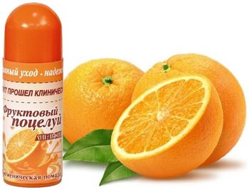 Фруктовый поцелуй Помада гигиеническая Апельсин 3,5г