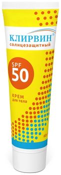 Клирвин крем для тела солнцезащитный SPF50 60г