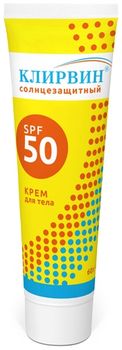 Клирвин крем для тела солнцезащитный SPF50 60г
