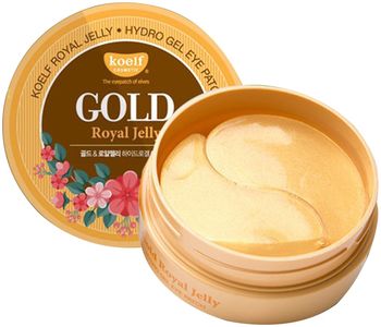 Koelf Патчи для глаз гидрогелевые Золото и Маточное молочко Gold Royal Jelly Hydrogel Eye Patch 60шт