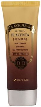 3W Clinic Солнцезащитный ВВ крем С ПЛАЦЕНТОЙ Premium Placenta Sun BB Cream 70мл