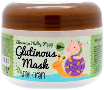 Elizavecca Крем-маска для лица ночная УЛИТОЧНЫЙ МУЦИН Milky Piggy Glutinous 80% Mask 100 гр