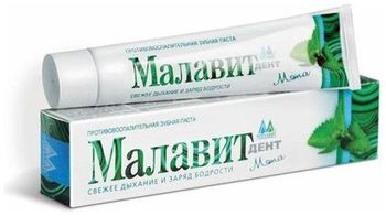 Малавит-дент зубная паста мята 75г
