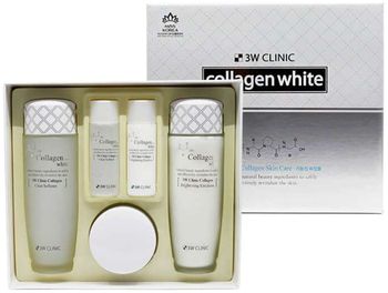 3W Clinic Осветление Набор для лица Collagen whitening skin care items 3 set