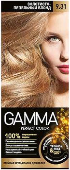 Gamma Perfect Color Стойкая крем-краска для волос 9.31 золотисто-пепельный блонд 50г