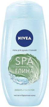 Nivea гель-уход для душа SPA натуральная глина Имбирь и Базилик 250мл