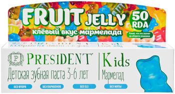 President Kids зубная паста 3-6 лет Мармелад 50мл