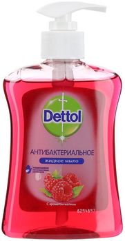 Dettol мыло жидкое антибактериальное для рук с ароматом малины 250 мл