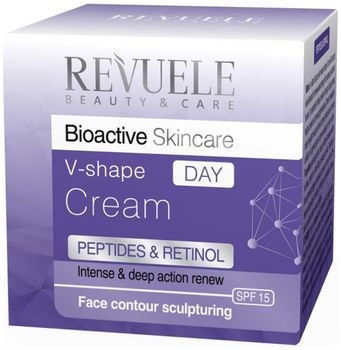 Revuele Bioactive Skincare Peptides&Retinol V-shape Крем для овала лица дневной 50мл