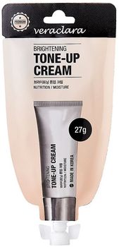 Veraclara Brightening Tone-Up Cream Крем тональный Ухаживающий для сияния кожи лица 27г