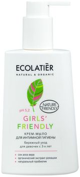 Ecolatier Крем-мыло для интимной гигиены Girls' Friendly Бережный уход для девочек с 3-х лет 250 мл