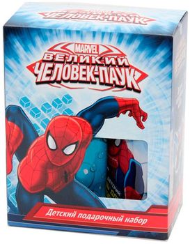 Детский подарочный набор Спайдермен Супергерой шампунь 300мл + гель для душа 300мл