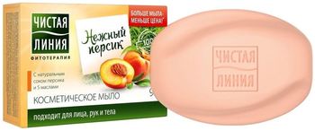 Чистая Линия мыло Персик 90 г