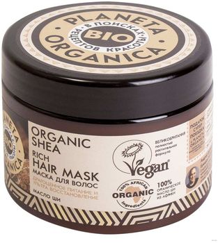 Планета органика Organic Shea маска для волос густая масло ши 300 мл
