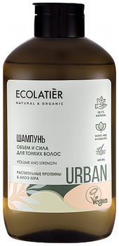 Ecolatier Urban Шампунь Объем и сила для тонких волос растительные протеины и алоэ вера 600мл