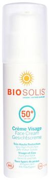 Biosolis Крем солнцезащитный для лица SPF50+ 50мл