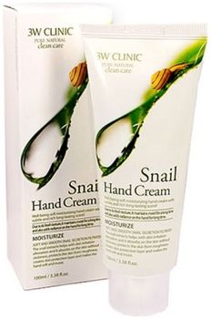 3W Clinic Крем для рук увлажняющий УЛИТОЧНЫЙ МУЦИН Snail Hand Cream 100мл