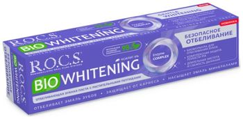 Рокс зубная паста BIOWhitening Безопасное отбеливание 94г