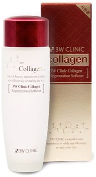 3W Clinic Лифтинг Скин-тоник для лица с Коллагеном регенерирующий Collagen Regeneration Softener 150мл