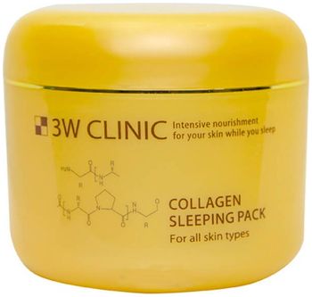 3W Clinic Маска для лица ночная Коллаген Collagen Sleeping Pack 100мл