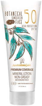 Australian Gold SPF Солнцезащитный Лосьон для загара Botanical SPF50 Tinted Face lotion 88 мл