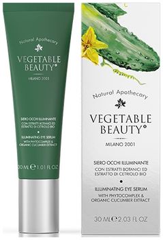 Vegetable Beauty иллюминирующая сыворотка для кожи вокруг глаз c фито-комплексом и экстрактом огурца 30 мл