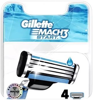 Gillette сменные кассеты Mach3 Start N4