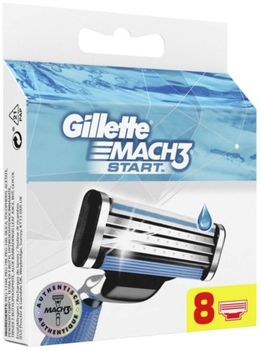 Gillette сменные кассеты Mach3 Start N8