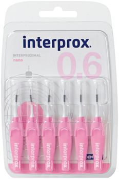 Dentaid Межзубные ершики INTERPROX 4G Nano (0,6мм), 6шт.