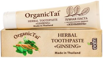 OrganicTai Зубная паста Женьшень 100г