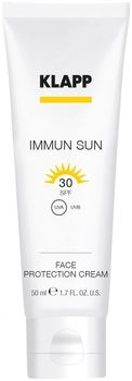 Klapp Солнцезащитный крем для лица Immun Sun SPF30 Face Protection Cream 50мл