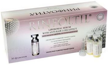 Rinfoltil Липосомальная сыворотка против выпадения волос препятствует развитию ранней седины N30