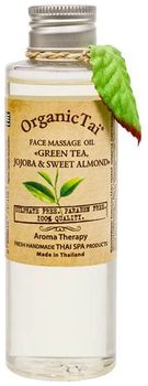 OrganicTai Масло массажное для лица Зеленый чай жожоба и сладкий миндаль 120мл