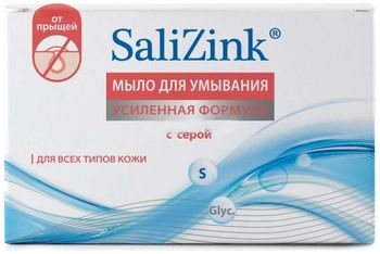 Салицинк Мыло для умывания для всех типов кожи с серой 100 г