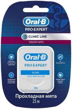 ORAL-B зубная нить Pro-expert Clinic line Прохладная мята 25м