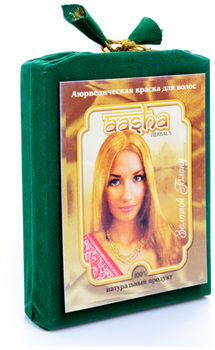 Aasha Аюрведическая краска для волос Золотой Блонд 100мл