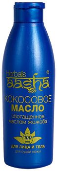 Aasha Масло кокосовое для лица и тела с жожоба 100мл
