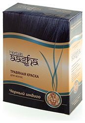 Aasha Травяная краска для волос Черный индиго 60мл