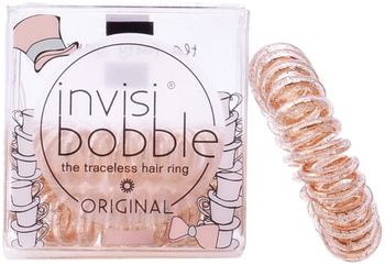 Invisibobble Резинка-браслет для волос ORIGINAL Tea Party Spark сияющий бронзовый (3105)