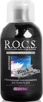 Рокс/Rocs Black Edition ополаскиватель отбеливающий 400 мл