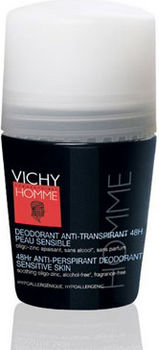 Vichy (Виши) Ом Шариковый дезодорант для чувствительной кожи для мужчин 50 мл