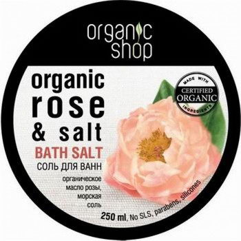 Соль для ванн «дикая роза» organic shop