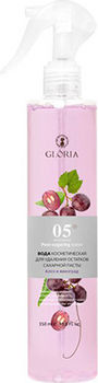 Вода косметическая для удаления остатков сахарной пасты алоэ и виноград (триггер) gloria spa