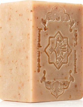 Алеппское мыло экстра №6 "мягкий скраб" с молотой виноградной косточкой 125 гр зейтун