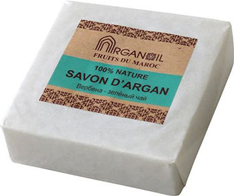 Мыло с арганой и маслом карите вербена-зеленый чай argana